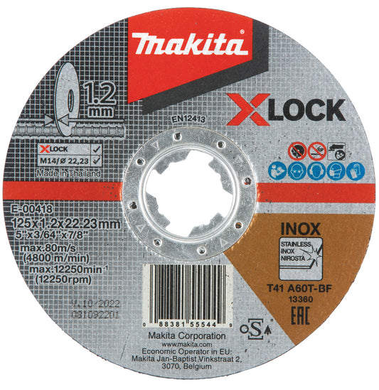 Makita X-Lock Trennscheibe "Edelstahl" | 125x1,2mm