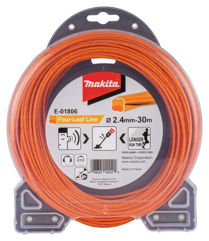 Makita Mähfaden Four-Leaf | 2,4mm x 30m