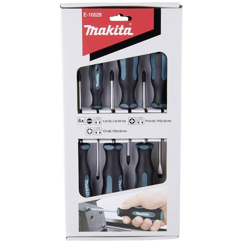 Makita Schraubendreher-Set 6-tlg | Magnetisch, Cr-V Stahl
