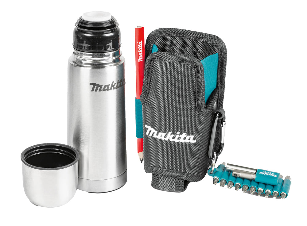 Makita Thermoflasche mit Gürteltasche | 330 ml Fassungsvermögen