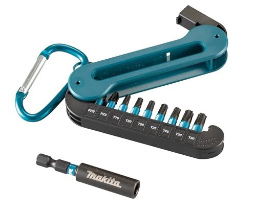 Makita Impact BLACK Bit-Set 10-tlg. | Mit Karabiner