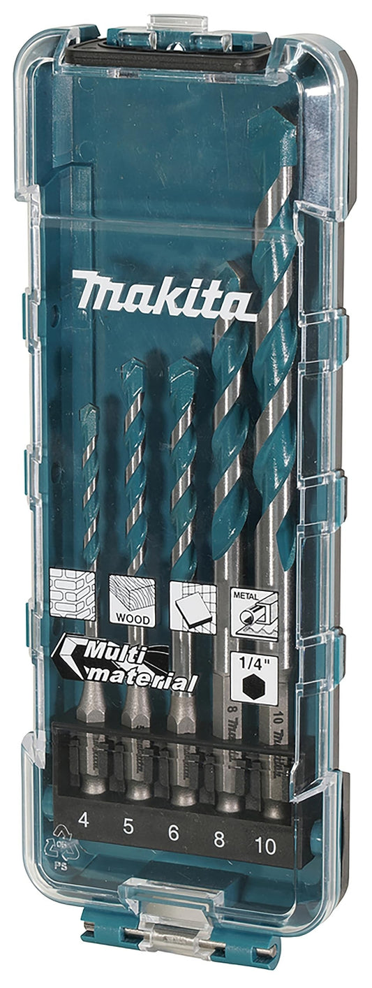 Makita Multibohrer-Set 1/4" | 5-teilig, Ø 4-10 mm