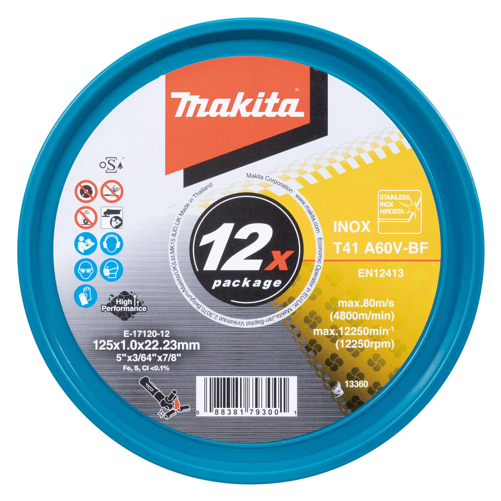 Makita Trennscheibe INOX 125x1,0mm | 12 Stück