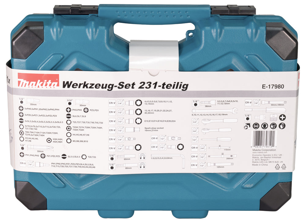 Makita Werkzeug-Set 231-teilig
