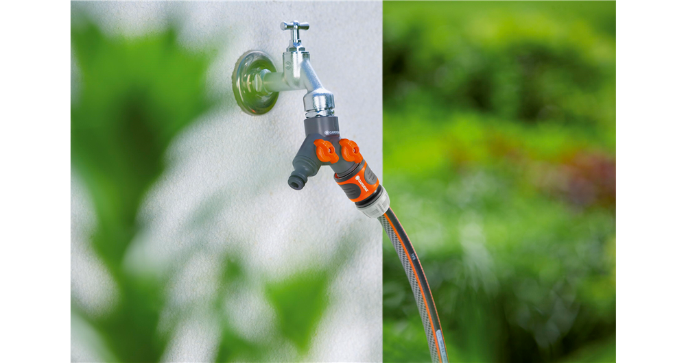 Gardena 2-Wege-Ventil für Wasserhähne | 33,3mm (G1")