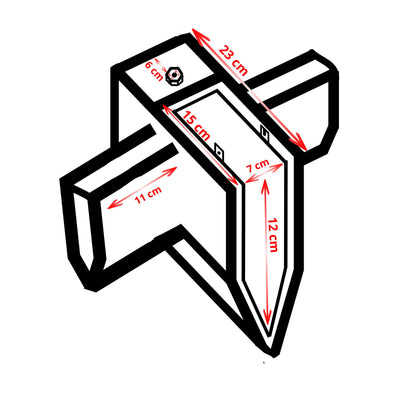 Güde Spaltkreuz für Holzspalter, Brennholz Spaltmesser / Kreuzspalter C-40 Stahl