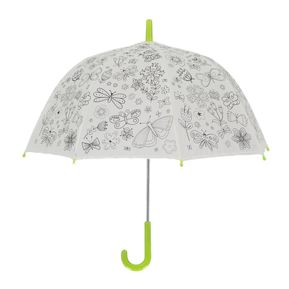 Esschert Ausmalregenschirm "Schmetterlinge" für Kinder