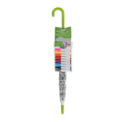 Esschert Ausmalregenschirm "Schmetterlinge" für Kinder