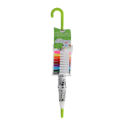 Esschert Ausmalregenschirm "Nutztiere" für Kinder