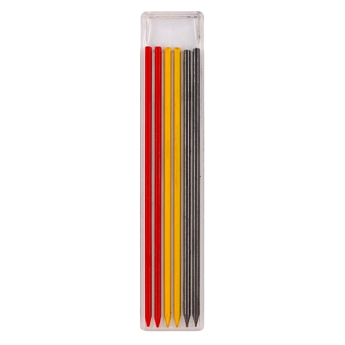 Farbminenset / Graphitminenset 6tlg farblich sortiert für Tiefenlochmarker