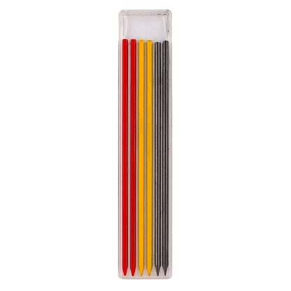 Farbminenset / Graphitminenset 6tlg farblich sortiert für Tiefenlochmarker
