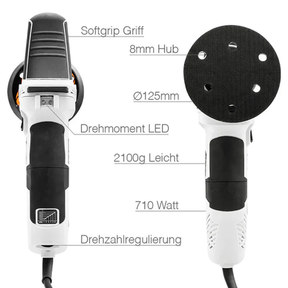 Exzenter Poliermaschine T2000 | 8mm HUB | 710 Watt