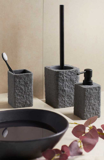 Wenko WC-Garnitur Villata grau