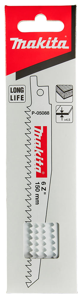 Makita Reciprosägeblatt 150/6Z BiM für Holz/Kunststoff/Aluminium