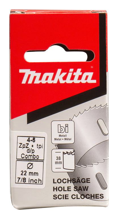 Makita Lochsäge 22mm HSS Bi-Metall P-34958 | 22x38 mm
