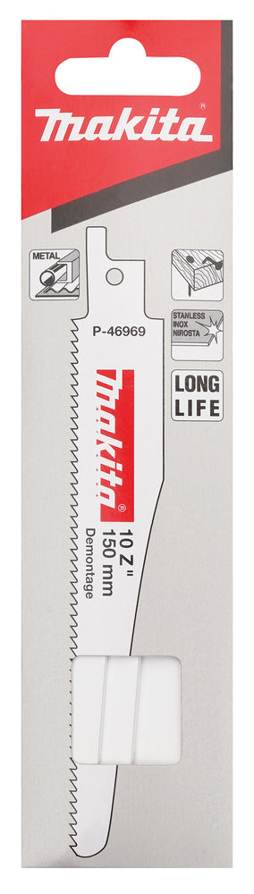 Makita Reciprosägeblatt 150/10Z BiM für Holz/Metall/Edelstahl