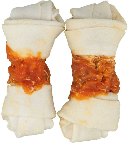 Trixie Snackbar | Knot mit Huhn 11cm (2 St./70g)