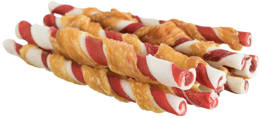 Trixie Snackbar | Barbecue Rolls mit Hühnerbrust 12cm (10 St./80g)