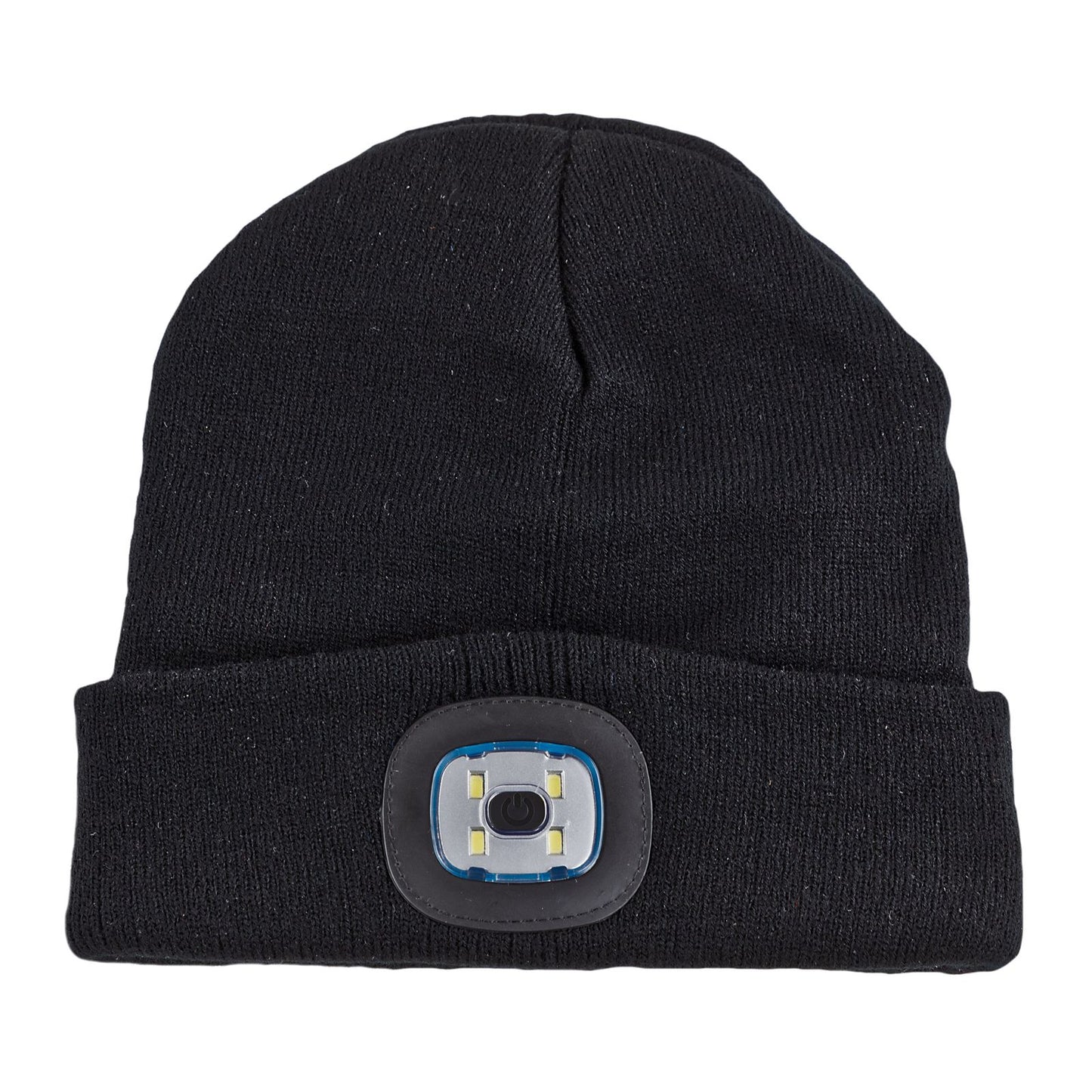 Strickmütze / Mütze schwarz mit LED Licht, 3-stufige Helligkeitsverstellung