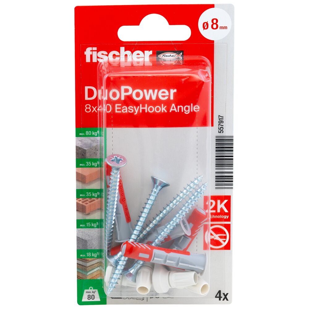 Fischer DuoPower EasyHook 6x30 | 6 Stück