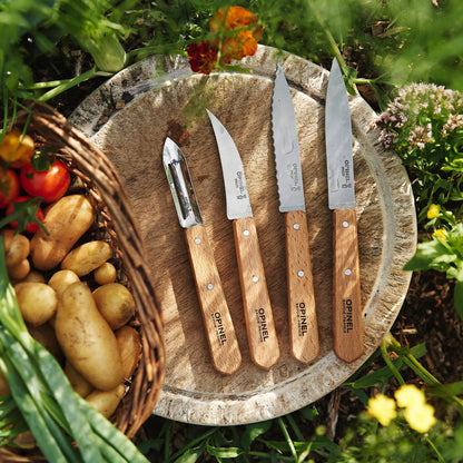 Opinel Les Essentiels natur | Küchenmesser-Set mit Buchenholz