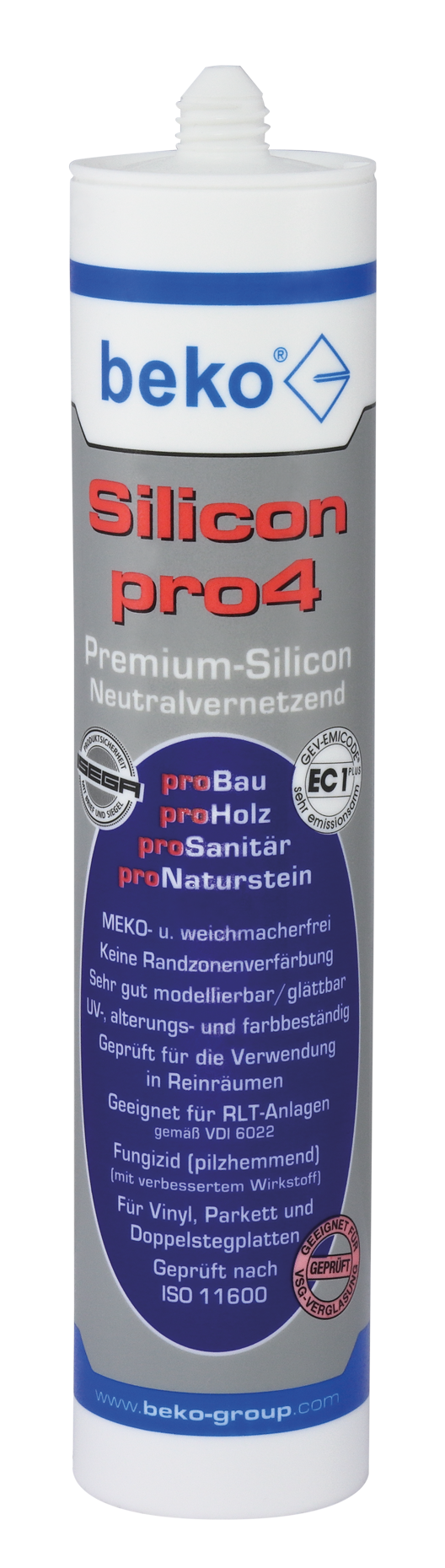 beko Silikon pro4 | Premium 310ml | transparent