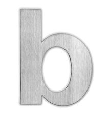 Edelstahl-Buchstabe | "b"