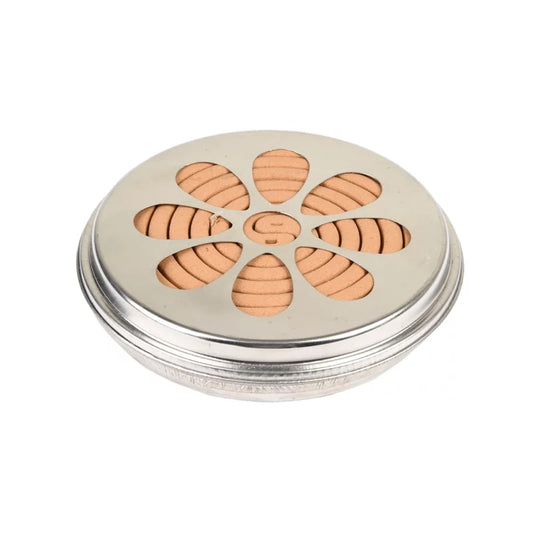 Esschert Citronella Spirale im Zink Behälter