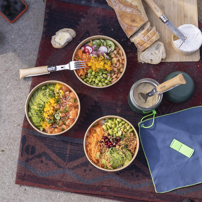 Opinel Picnic Plus | 4-teilig | Löffel und Gabelaufsatz