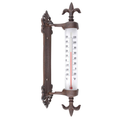 Esschert Fensterrahmen- Thermometer aus Gußeisen