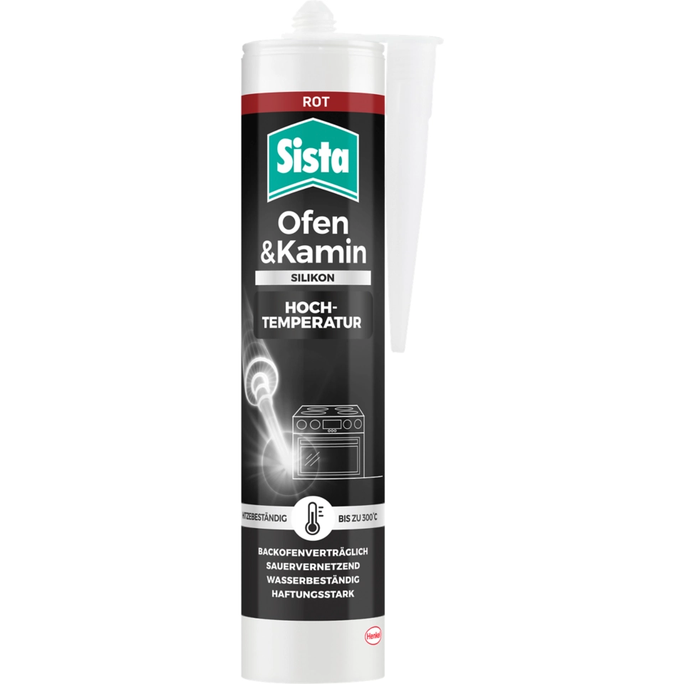 Sista Ofen & Kamin Silikon rot | 280ml