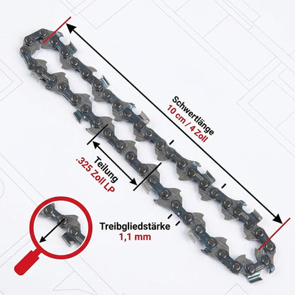 Ersatz-Sägekette 10cm für Makita 1910V6-4, TG 1,1mm, 2er-Set - Position 4