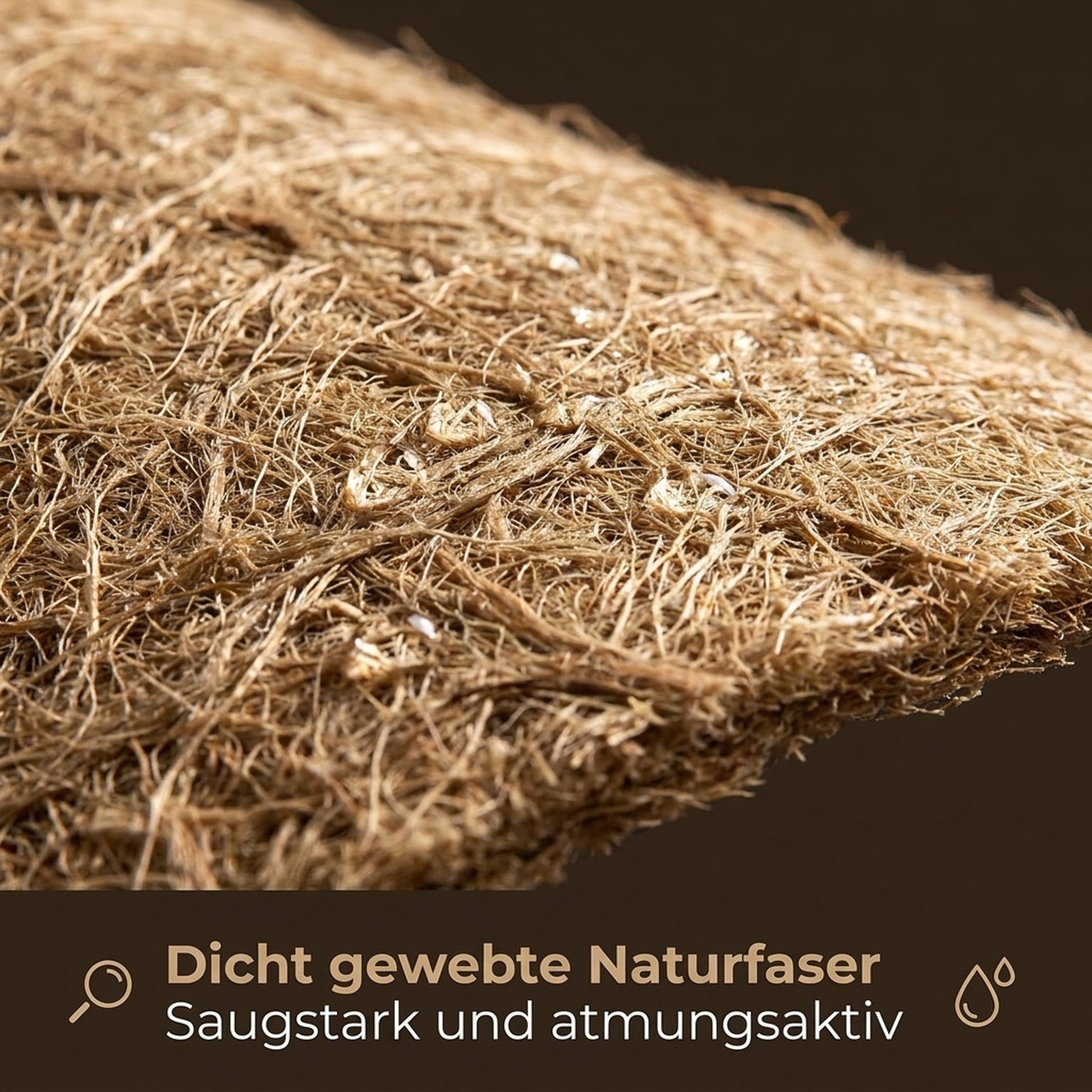 Nagerglück® Nagerteppich Hanf, Käfigunterlage 40 x 100 cm, Nagermatte - Position 5