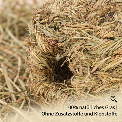 Nagerglück® Grashaus für Kaninchen & Meerschweinchen, zwei Eingänge, L 26 cm - Position 5