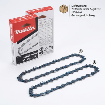 Ersatz-Sägekette 10cm für Makita 1910V6-4, TG 1,1mm, 2er-Set - Position 6