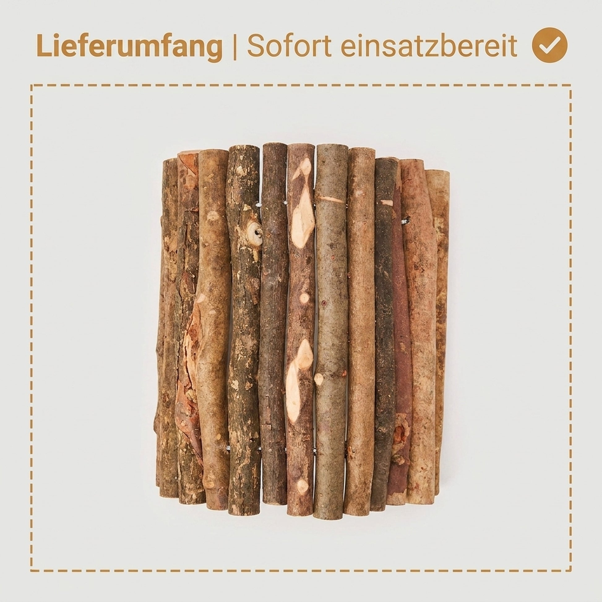 Nagerglück Flexible Holzbrücke für Kleintiere 50x30 cm, biegbare Nagerbrücke aus Rindenholz für Kaninchen, Meerschweinchen, Hasen, Hamster und Ratten, Klettersteg & Tunnel fürs Gehege - Position 6
