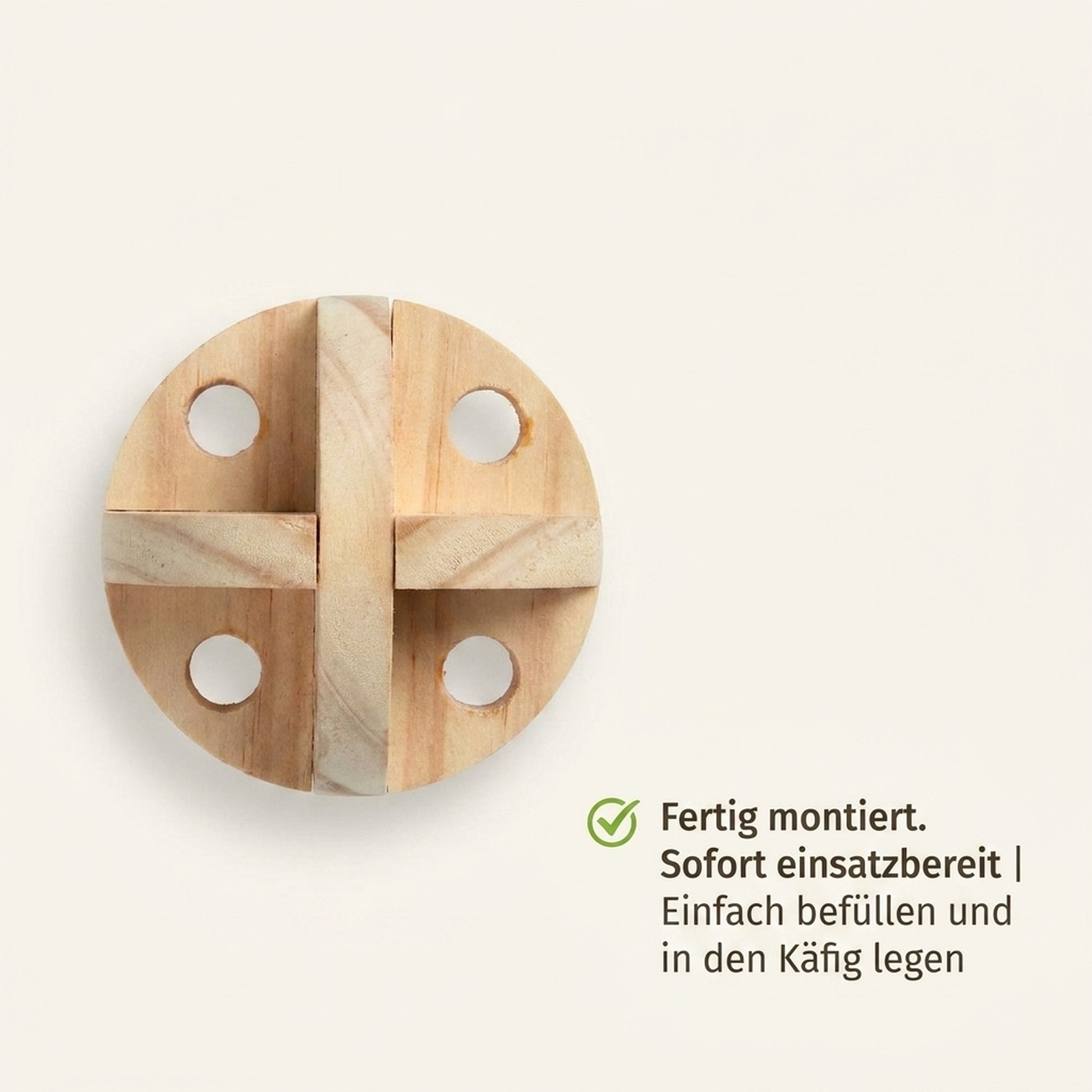Nagerglück® Snackball für Nager, Naturholz Knabberball Ø 7 cm, Kaninchen Hamster - Position 6