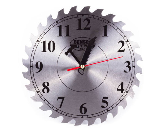 Wanduhr DIY Design excl. 2x AA | "Kreissägeblatt" 